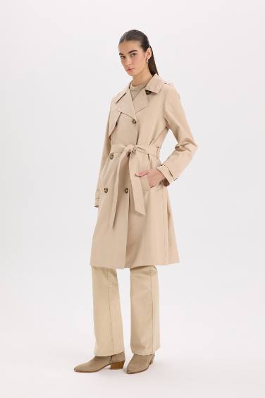 Trench-Coat Coupe Régulière Imperméable