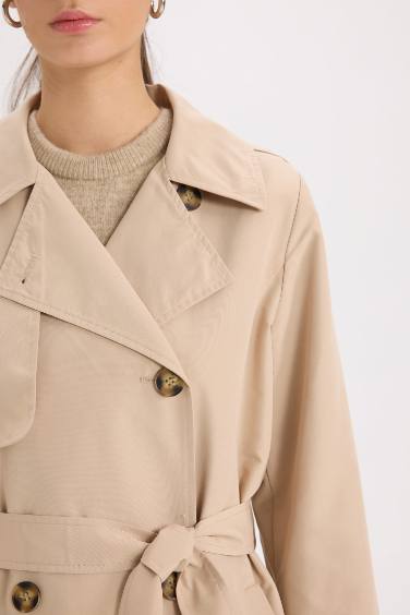 Trench-Coat Coupe Régulière Imperméable