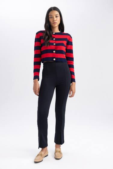 High Waist Short Leg Premium Trousers