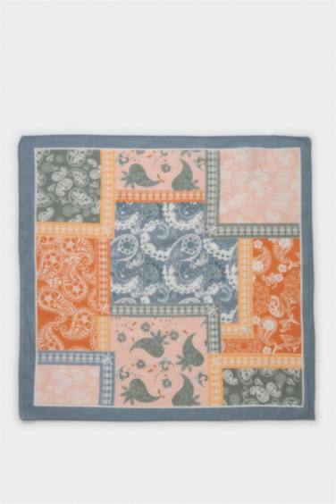 Kadın Desenli Pamuklu Bandana - Görsel 2