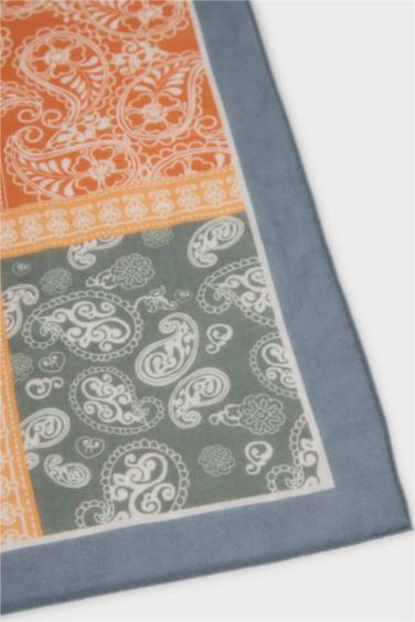 Kadın Desenli Pamuklu Bandana - Görsel 3