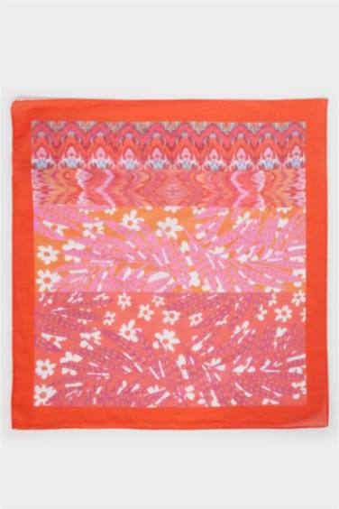 Kadın Desenli Pamuklu Bandana