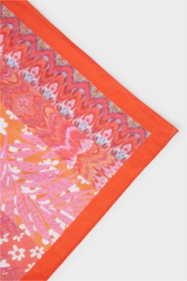 Kadın Desenli Pamuklu Bandana