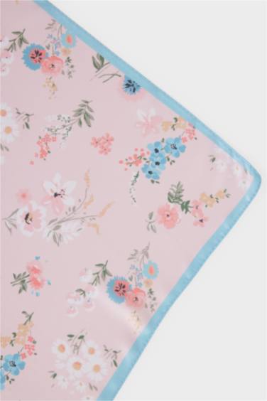 Kadın Çiçekli Dokuma Fular