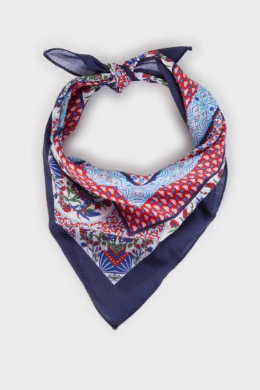 باندانا نسائي قطن منقوش