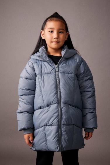 Girl Hooded Water Repellent Coat