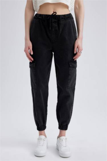 بنطلون جينز كارجو جوجر