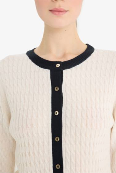 Fıtted Triko Hırka - Görsel 5