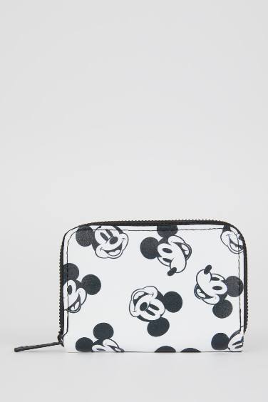 Women Disney Mickey & Minnie Licensed Faux Leather Wallet