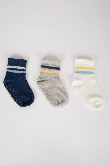 Baby Boy 3 Pack Cotton Long Socks