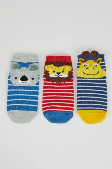 Baby Boy 3 Pack Cotton Long Socks