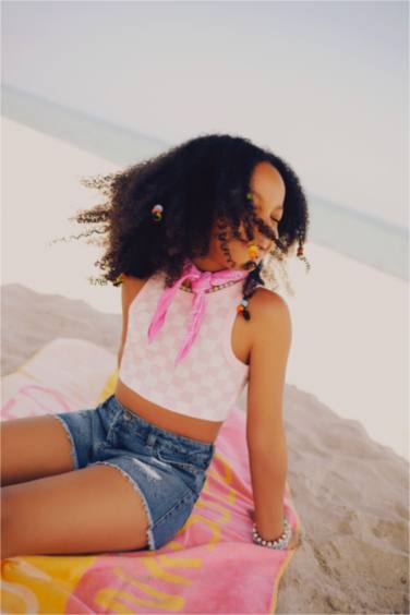 Girl Slim Fit Crop Top