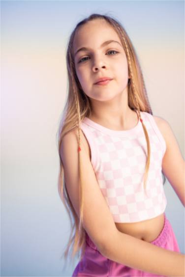 Girl Slim Fit Crop Top