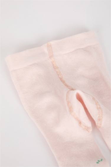 Kız Bebek Kaydırmaz Taban Pamuklu Külotlu Çorap