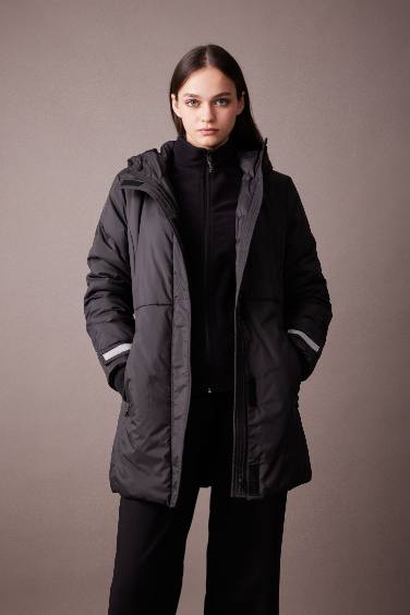 DeFactoFit Waterproof Regular Fit Hooded Puffer Jacket