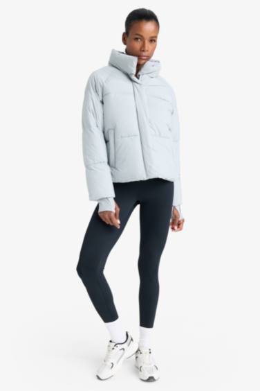 DeFactoFit Su İtici Regular Fit Dik Yaka Reglan Kol Kışlık Şişme Mont