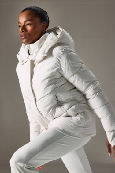 Regular Fit Half Fleece Lined Hooded Zippered Waterproof Jacket