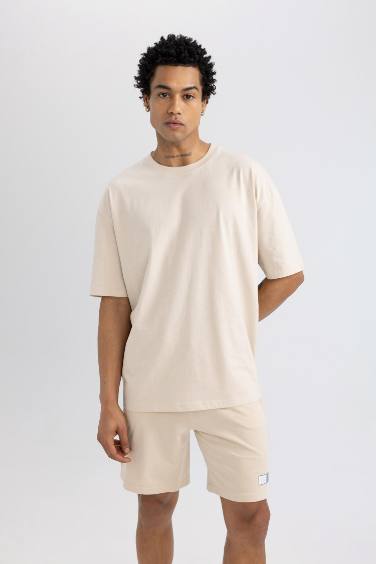DeFactoFit Oversize Fit Crew Neck Printed T-Shirt