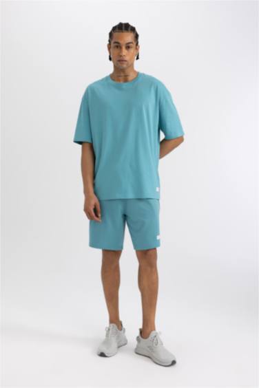 DeFactoFit Oversize Fit Crew Neck Printed T-Shirt