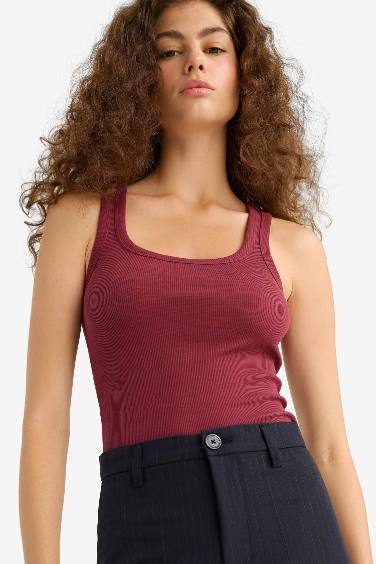 Slim Fit Camisole U Collar Tank Top