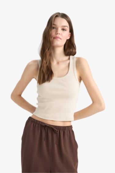 Slim Fit Camisole U Collar Tank Top