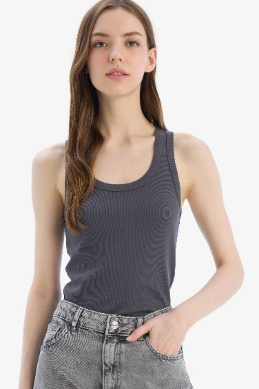 Slim Fit Camisole U Collar Tank Top