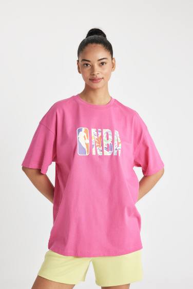 T-Shirt NBA Oversize à Manches Courtes De DefactoFit