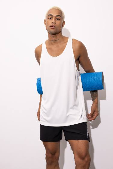 DeFactoFit Slim Fit Crew Neck Premium Tank Top