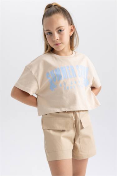 Crop Short Sleeve T-Shirt