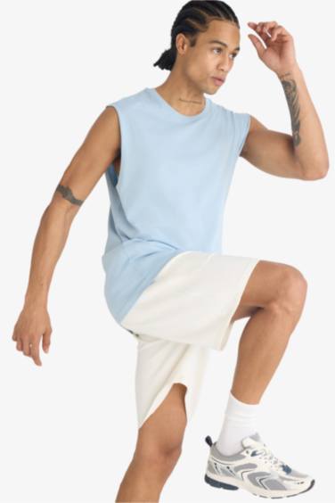 DeFactoFit Boxy Fit Crew Neck Tank Top