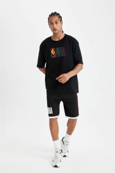 DeFactoFit NBA Licensed Oversize Fit Crew Neck T-Shirt