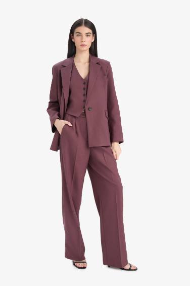 High Waist Wide Leg Trousers