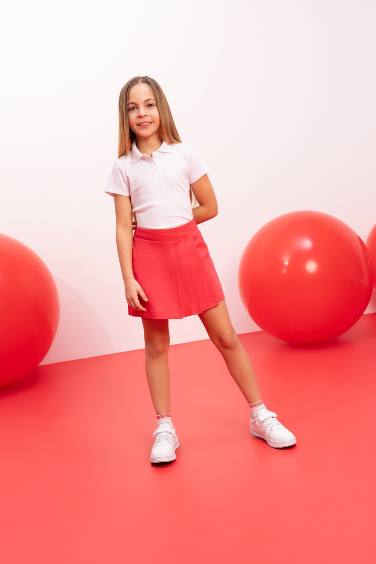 Girl Gabardine Regular Fit Skirt