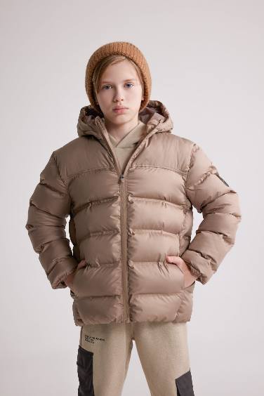 Boy Hooded Waterproof Puffer Jacket