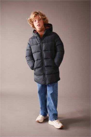 Boy Water Repellent Hooded Jacket
