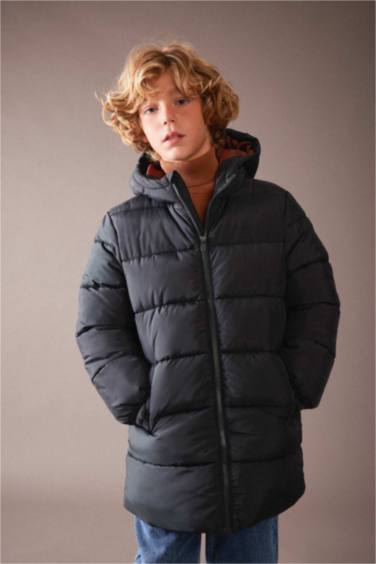 Boy Water Repellent Hooded Jacket