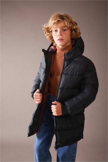 Boy Water Repellent Hooded Jacket
