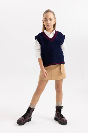 بلوفر كت بناتي كحلي