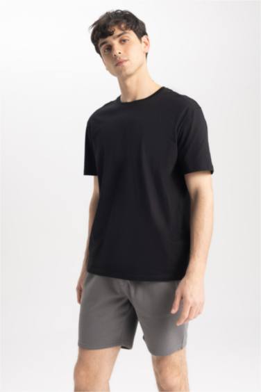 Regular Fit Thin Sweatshirt Fabric Shorts