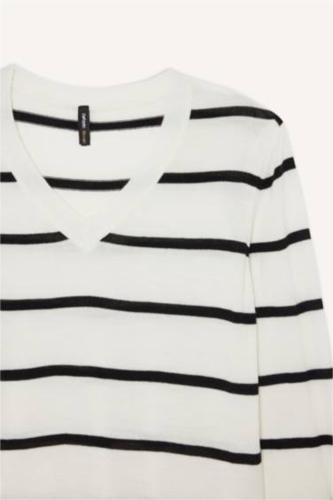 Relax Fit V-Neck Knit Pullover