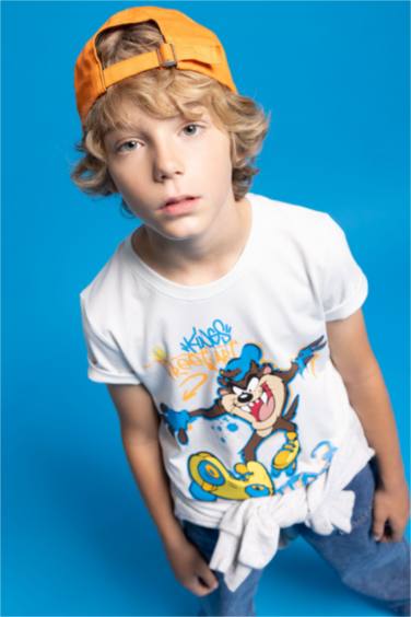 T-shirt à manches courtes Looney Tunes Col rond Garçon