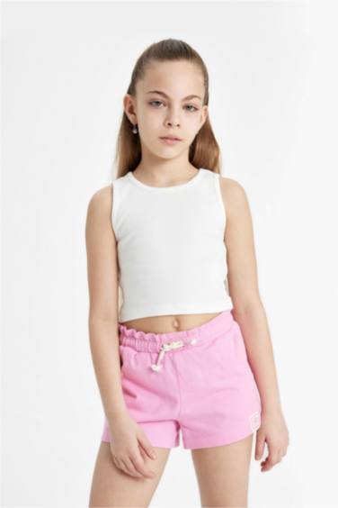 Girl Medium Heavyweight Fabric Shorts