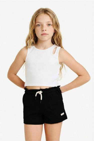 Girl Lace Waist Shorts