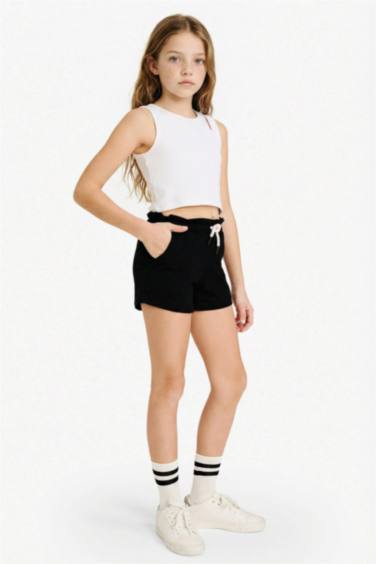 Girl Lace Waist Shorts