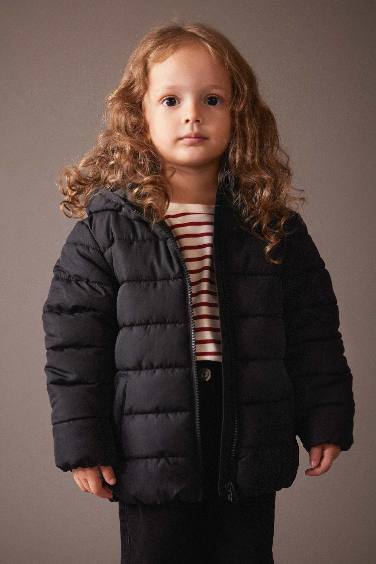 Baby Girl Water Repellent Puffer Jacket