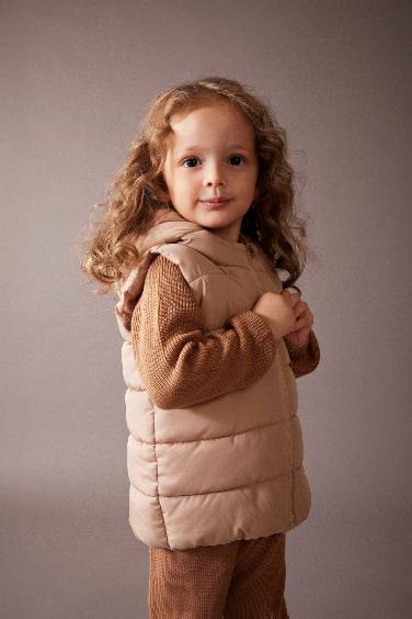 Baby Girl Quilted Waterproof Puffer Vest