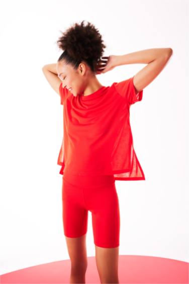 Standard Fit Crew Neck Sports T-Shirt