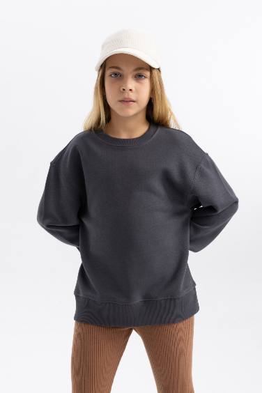 Relax Fit Crew Neck Sweatshirt