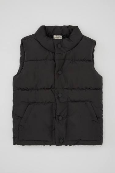 Baby Boy High Collar Puffer Vest