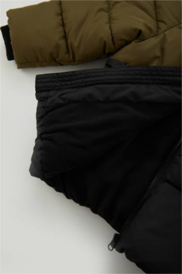 قمصلة نفخ ولادي مقاوم للماء مبطن بفرو